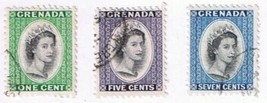 Stamps Grenada QEII Lot of 3 USED - $0.71