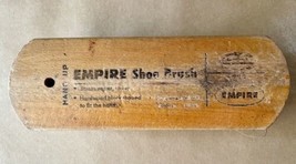 Vintage Empire Shoe Brush 5222 Wooden Handle Horsehair Shoe Shine Hang UP - £5.58 GBP
