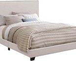 Coaster Home Furnishings 350051T-CO Nailhead Upholstered Twin Bed, In Fog - $249.99