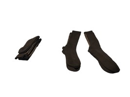 Aeropostale 4-Pair Men&#39;s  Sz 6-12 Dress Crew Socks Black Comfort lightwe... - £9.43 GBP