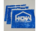 Lot Of (3) Vintage Home Owners Warranty 15&quot;x12&quot; Snap Bags - $22.27