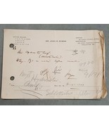 1923 antique DRUGGIST PRESCRIPTION hazleton pa DR. JOHN R. DYSON - £22.51 GBP