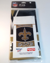 NFL New Orleans Saints 27&quot; by 37&quot; Vertical Flag Win Craft New - £14.92 GBP