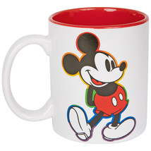 Disney Mickey Mouse Rainbow Aura 11oz. Mug White - £15.01 GBP