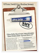 Ultra Brite Toothpaste Colgate-Palmolive Vintage 1972 Full-Page Magazine Ad - $180.99 MXN