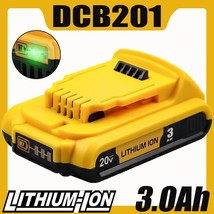 For DEWALT DCB203 DCB201 20V Max Compact 3.0Ah Lithium-Ion Battery repla... - $27.99