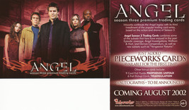 Angel Season Three A3-1 Promo Card - $2.50