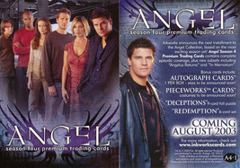 Angel Season Four A4-1 Promo Card - $2.50