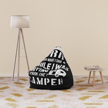 Custom Bean Bag Chair Cover for Adults - Funny RV Camper Quote Gray - £65.04 GBP+