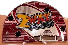 2 WAY POKER SLOT Machine Glass Top Glass - $44.54