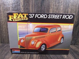 VTG 1987 Monogram &#39;37 Ford Street Rod Kit #2757-0100 1:24 Molded in Color Rar... - £22.13 GBP