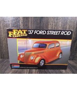 VTG 1987 Monogram &#39;37 Ford Street Rod Kit #2757-0100 1:24 Molded in Colo... - $27.69