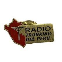 Radio Trunking Del Peru Radio Broadcasting Enamel Lapel Hat Pin - $9.95