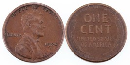 Lot of 2 Lincoln Cents (1924 and 1925)-S XF Condition, All Brown Color - £36.79 GBP