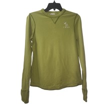 Abercrombie &amp; Fitch Long Sleeve Crewneck Pullover Top Olive Green Comfy - £12.49 GBP