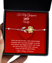 Lao Wife Bracelet Gifts - Sunflower Bracelet Jewelry Valentines Day Present  - £39.81 GBP