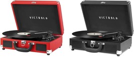 Victrola Vintage 3-Speed Bluetooth Portable Suitcase Record Player &amp; Vintage - £123.41 GBP