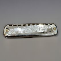 Vintage 1980s First Act 10 hole Learn &amp; Play Harmonica Chromed Silver 4"L - $7.60