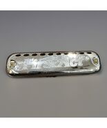 Vintage 1980s First Act 10 hole Learn & Play Harmonica Chromed Silver 4"L