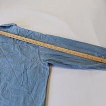 Vintage White Mountain Denim Men's Blue Cotton Short Sleeve Button-Down Shirt XL image 8