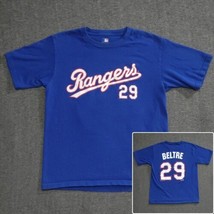 Texas Rangers T-shirt YOUTH Size Medium 29 Beltre MLB Baseball Kids Blue - $8.79