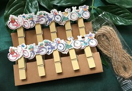Bicycle Photo Clips,Pin Clothespins,Children&#39;s Birthday Party Favor Decorations - £2.59 GBP+