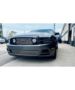 2010-2014 MUSTANG HONEYCOMB UPPER FRONT GRILLE OVERLAY | POLISHED STAINL... - £141.55 GBP