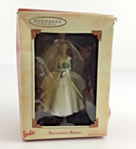 Hallmark Keepsake Christmas Tree Ornament Barbie Doll Blushing Bride Porcelain - £27.65 GBP