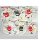1 Pr Cloth Hand Made Pokadot Hair Barrettes - $12.32 CAD