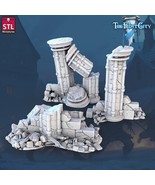 3D Printed STL Miniatures Falling Columns The Frost City 28 - 32mm War G... - €25,39 EUR+