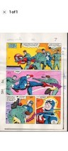Original 1983 Zeck Captain America color guide art, Marvel Comic production page - $138.24