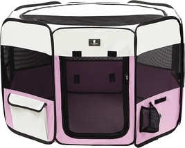 Foldable Pet Dog Cat Playpen Crates Kennel/Premium 600D Oxford Cloth,Removable Z - £71.16 GBP