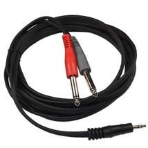 10 ft 3.5mm 1/8 TRS to Dual 1/4 TS Cable for Hosa CMP159 HMP-006Y Replacement - £22.97 GBP