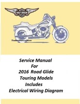 2016 Harley Davidson Road Glide Touring Models Service Manual  - $28.95