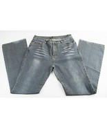 Saix Boot Cut Grey Blue Distressed Soft Stretch Denim Jeans Size 42 - £9.67 GBP