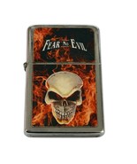 Vintage Lighter Skull Scary Fear No Evil Working But Needs Fluid Flames - $25.99 CAD