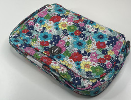 vera bradley NWT saddle crossbody floral blue pink quilted bag purse B11 - £31.64 GBP
