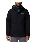 Columbia Mens Jacket Black Trail Utility Pockets Drop Tail Adjustable Cuffs - $144.99