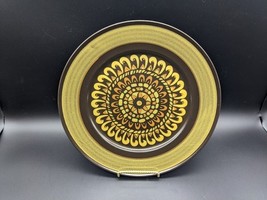 VTG 70s MIKASA MAJORCA ESPARTO E2827 Dinner Plate 10- 5/8&quot; Green and Bro... - $9.98