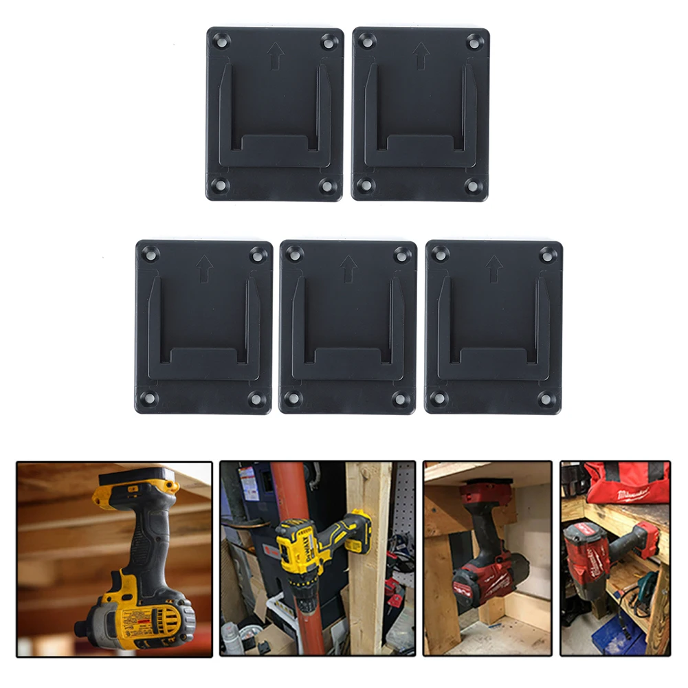 House Home 5pcs Wall Mount Electric Power Tool Holder Bracket for A/Makita 18V L - £19.87 GBP