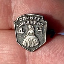 Vintage 4-H Girls Pin COUNTY DRESS REVUE By American Viscose Corp 1946 - $19.98