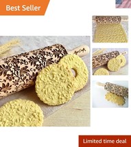 Gift-Ready Floral Embossing Rolling Pin - Elevate Your Baking Experience - $45.00