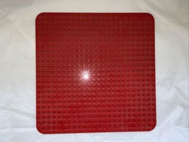 LEGO Duplo Large RED 15&quot; x 15&quot; Base Plate Platform 24x 24 Dots Rounded E... - £11.63 GBP