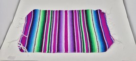 wholesale authentic mexican purple  serape colorful placemat 11&quot; by 20&quot; for 5 de - £9.61 GBP