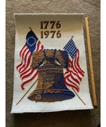 Vintage Freedom Floor Rug Liberty Bell Bicentennial 1716 -1976 Carpet Co. - $161.77 CAD
