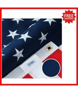 Durable 3x5 American Flag for High Winds - Heavy Duty Spun Polyester, US... - $79.19