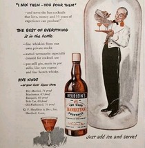1947 Heublein Manhattan Club Cocktails Advertisement Distillery Liquor D... - $19.99