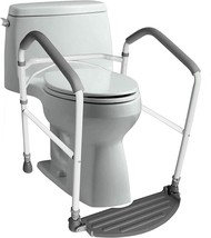 Rms Toilet Safety Frame &amp; Rail - Folding &amp; Portable Bathroom Toilet, White - £102.21 GBP