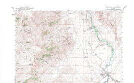 Wadsworth Quadrangle Nevada 1957 Topo Map USGS 1:62500 Topographic - $21.99