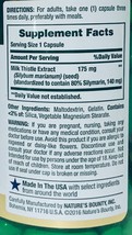 Nature&#39;s Bounty Milk Thistle 175 mg Standardized 100 caps each 2/2027 FR... - $13.45